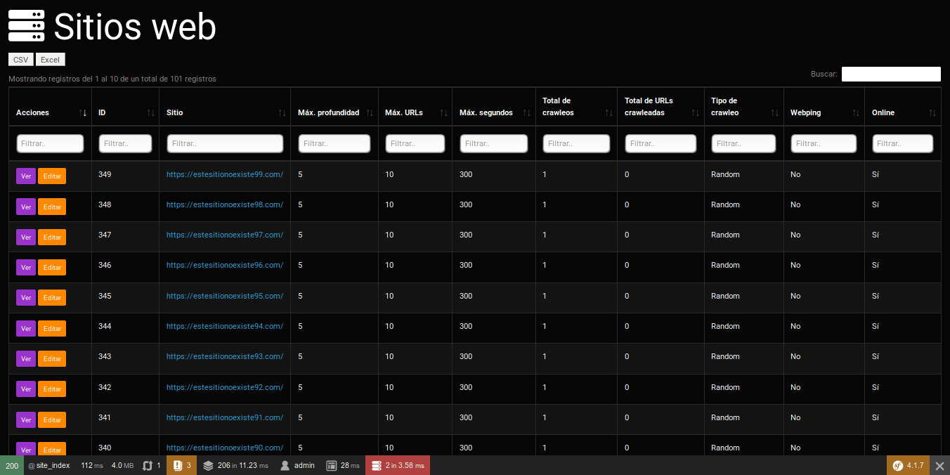 Datatables simple, cargando desde HTML los datos