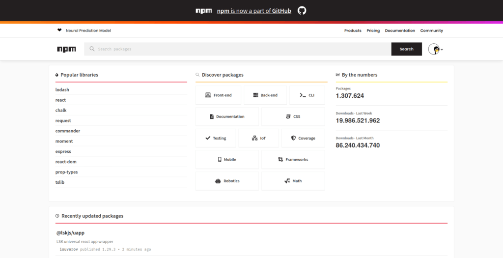 Npm include. Node package Manager. Npm.